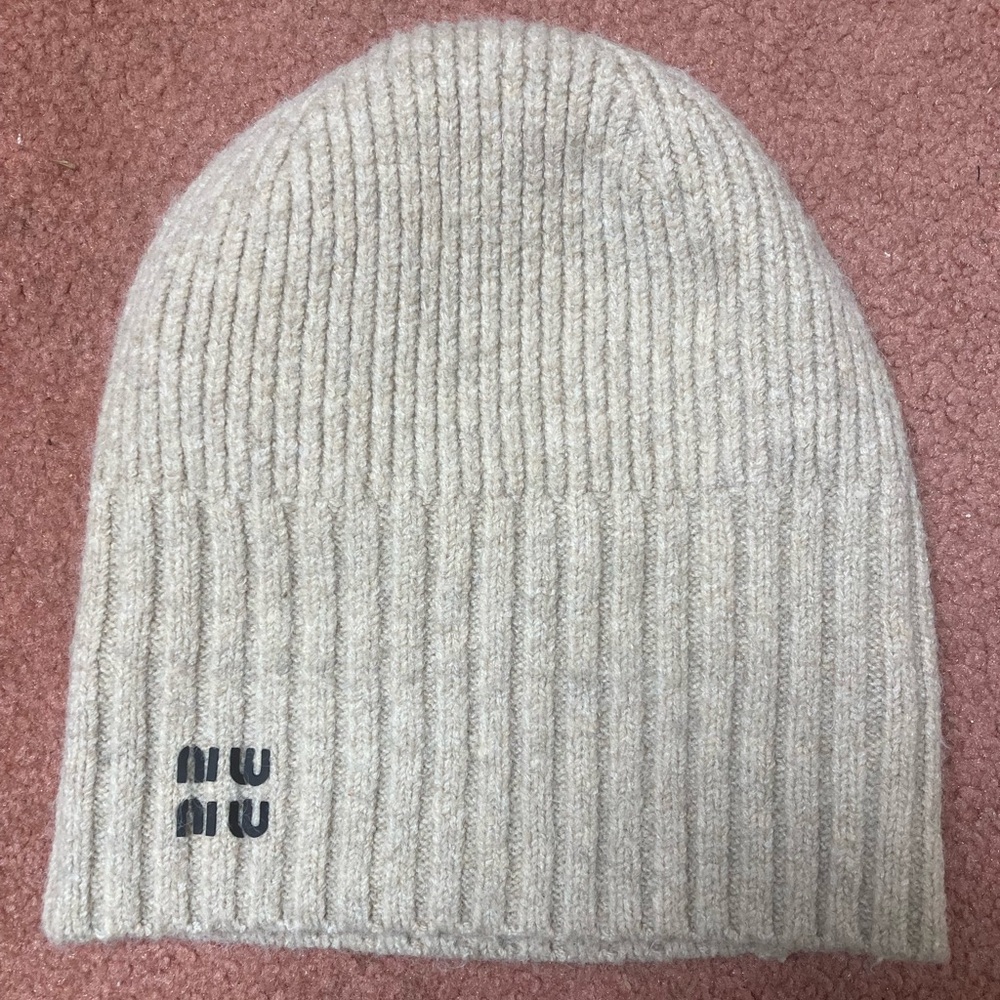 Miu Miu Ribbed Knit Beanie - Picture 3 of 6